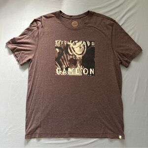 Life is Good Game On Men's Brown Graphic T-Shirt XL